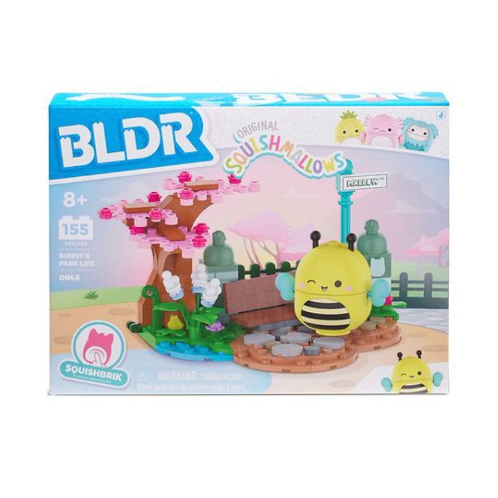 Squishmallows BLDR Park Life Set with Yellow and Black